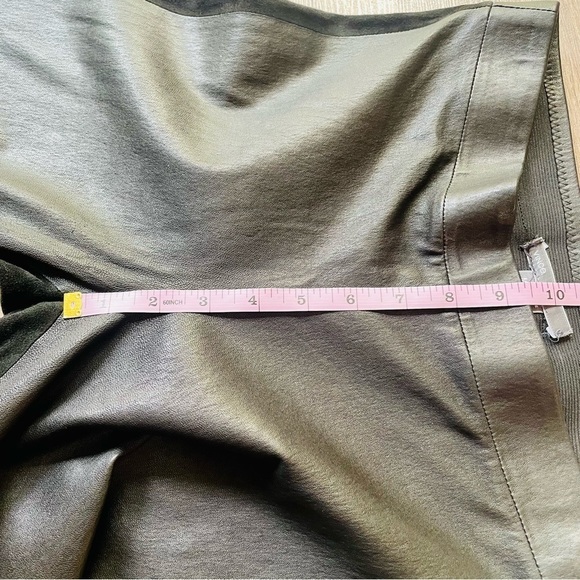 Vince. Black Leather and Suede Leggings Medium - Picture 6 of 7